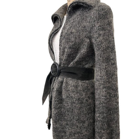 Banana Republic Suede Leather Charcoal Gray Adjustable D‎ Ring Sz M - Picture 5 of 7